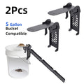 2pcs, Bucket Lid Mouse Rat Trap, Reusable Humane Mouse Trap, 5 Gallon Bucket Compatible, Flip and Slide, Mini Flip N Slide, Durable, Rat Traps for House Walk The Plank Auto Reset Rat Traps Outdoors, Humane, Catch and Release