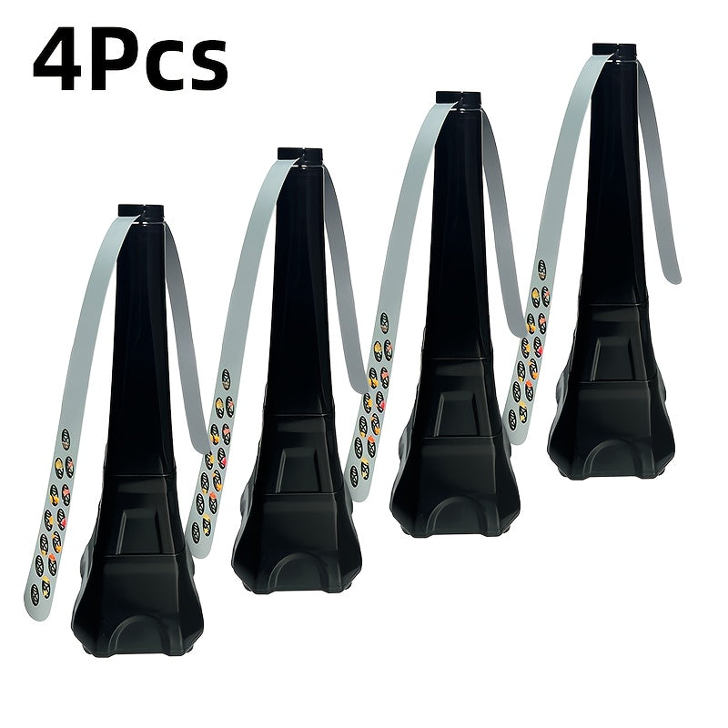 4Pcs, Fly Swatter Fan for Outside or Inside Meal, Picnic Fan for Table Use, Fly Repellent Fan Outdoor Indoor Keep Flies Away, Fly Fans for Tables, Barbeque, Events, Picnic, Party, Restaurant and Kitchen, Battery Operated Food Spinning Fan