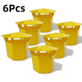 6 Pcs, Beer Slug & Snail Traps, Snail Trap Catcher Tool, New Reusable Plastic Snail Trapper, Slug Plastic Box, Slug Traps for Garden, Plastic Snail Trapper for Vegetable Garden Farm Decor