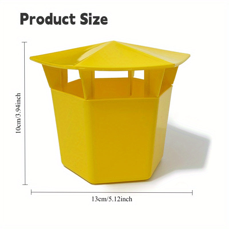 6 Pcs, Beer Slug & Snail Traps, Snail Trap Catcher Tool, New Reusable Plastic Snail Trapper, Slug Plastic Box, Slug Traps for Garden, Plastic Snail Trapper for Vegetable Garden Farm Decor