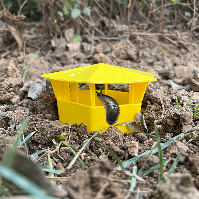 6 Pcs, Beer Slug & Snail Traps, Snail Trap Catcher Tool, New Reusable Plastic Snail Trapper, Slug Plastic Box, Slug Traps for Garden, Plastic Snail Trapper for Vegetable Garden Farm Decor