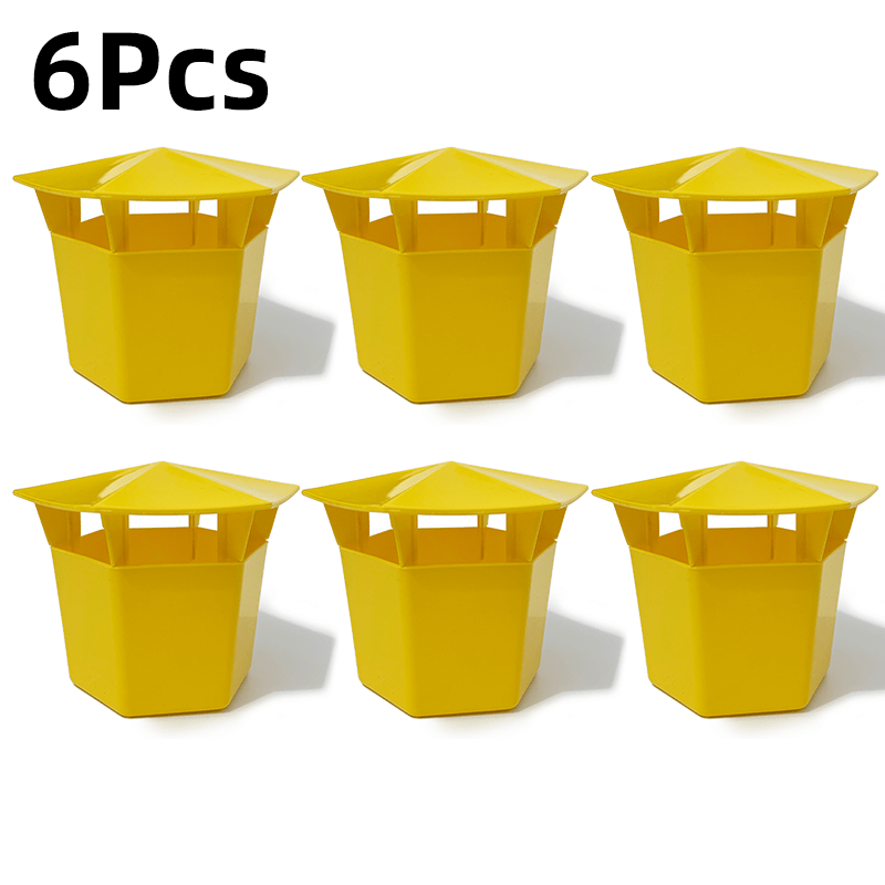 6 Pcs, Beer Slug & Snail Traps, Snail Trap Catcher Tool, New Reusable Plastic Snail Trapper, Slug Plastic Box, Slug Traps for Garden, Plastic Snail Trapper for Vegetable Garden Farm Decor