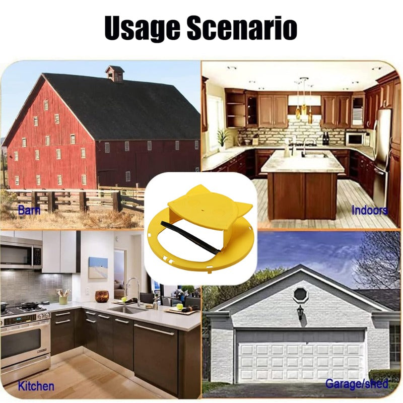 4pc, Mouse Trap Bucket, Mouse Traps Indoor for Home, Multi, Catch, Auto, Reset, Humane or Lethal Rat Trap, ABS Material, 5 Gallon Bucket Compatible, Reusable Bucket Lid Rat Traps Indoor Outdoor, Mouse Catching Tool