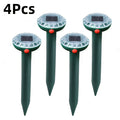4Pcs, Mole Repellent Solar Powered 4 Pack, Snake Vole Repellent Outdoor, Gopher Repellent Soundwave technology Solar Powered for Lawn Garden, Sonic Mole Spikes, Get Rid of Moles Groundhog Chipmunk Repellent