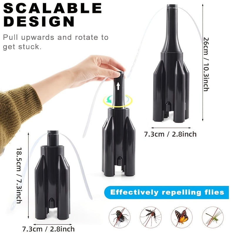 1Pc, Fly Fans for Tables, Fly Fan Outdoor Indoor Keep Flies Away, Table Top Fly Fan Fly Spinner with Holographic Blades, Fly Deterrent for Picnic, Restaurant, Party, Home, BBQ