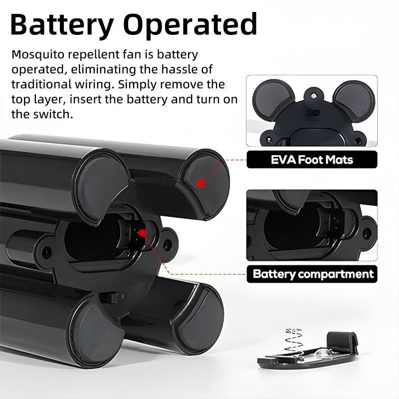 1Pc, Fly Fans for Tables, Fly Fan Outdoor Indoor Keep Flies Away, Table Top Fly Fan Fly Spinner with Holographic Blades, Fly Deterrent for Picnic, Restaurant, Party, Home, BBQ