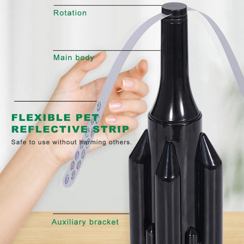 1Pc, Fly Fans for Tables, Fly Fan Outdoor Indoor Keep Flies Away, Table Top Fly Fan Fly Spinner with Holographic Blades, Fly Deterrent for Picnic, Restaurant, Party, Home, BBQ