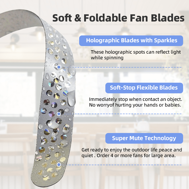 4Pcs, Fly Swatter Fan for Outside or Inside Meal, Picnic Fan for Table Use, Fly Repellent Fan Outdoor Indoor Keep Flies Away, Fly Fans for Tables, Barbeque, Events, Picnic, Party, Restaurant and Kitchen, Battery Operated Food Spinning Fan